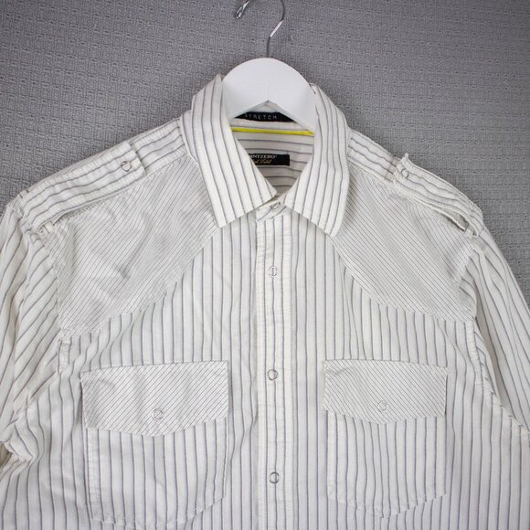 Point Zero Black Label Y2K Grunge Style Button Up - Picture 3 of 8